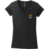 Seacoast Spartans (Ice Hockey) Softstyle Ladies Fit V-Neck T-Shirt